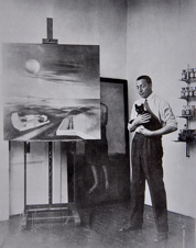Heinrich Maria Davringhausen im Atelier