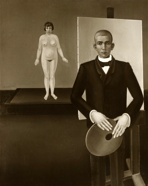 Maler mit Modell Anton Räderscheidt