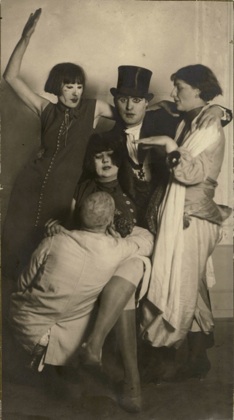 Gert Arntz, Jankel Adler, Frau Grobel, Marta Hegemann, Anton Räderscheidt Kölner Karneval 1930